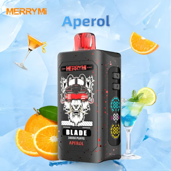 Jednorazowy e-papieros Blade 30K smak Aperol (włoski drink).