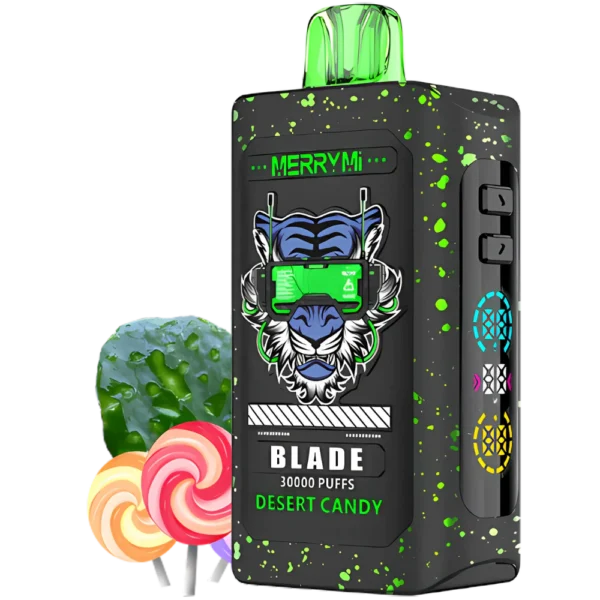 Jednorazowy e-papieros Blade 30K smak Desert Candy (słodkie cukierki).