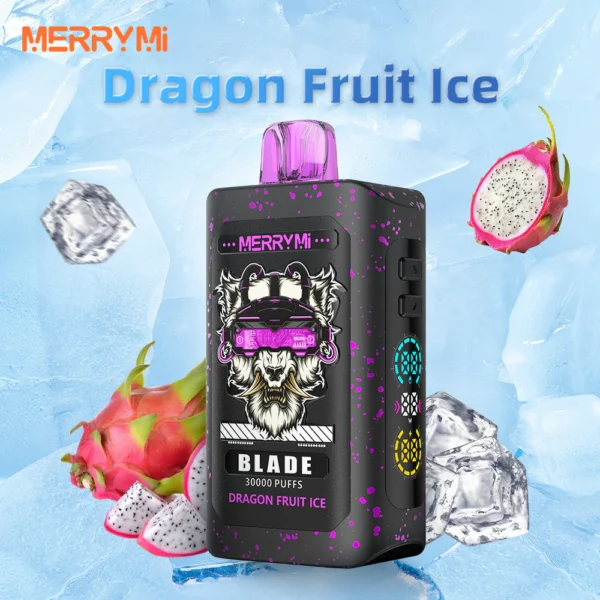Jednorazowy e-papieros Blade 30K smak Dragon Fruit Ice (smoczy owoc z chłodzikiem).