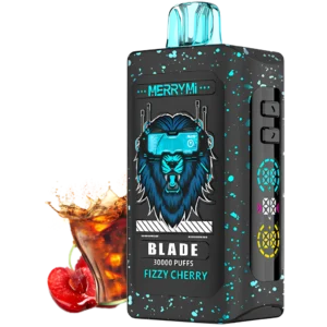 Jednorazowy e-papieros Blade 30K smak Fizzy Cherry (gazowana wiśnia).