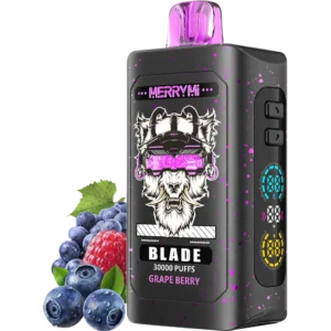 Jednorazowy e-papieros Blade 30K smak Grape Berry (winogrono z jagodami).