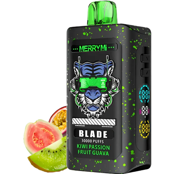 Jednorazowy e-papieros Blade 30K smak Kiwi Passion Fruit Guava (kiwi, marakuja, gujawa).