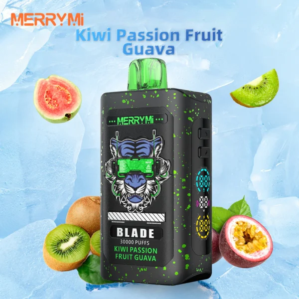 Jednorazowy e-papieros Blade 30K smak Kiwi Passion Fruit Guava (kiwi, marakuja, gujawa).