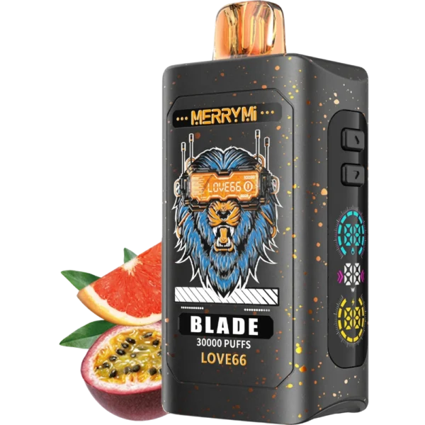 Jednorazowy e-papieros Blade 30K smak Love 66 (arbuz, melon, marakuja i mięta).