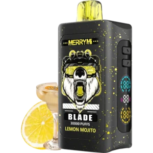 Jednorazowy e-papieros Blade 30K smak Lemon Mojito (cytryna i mięta).