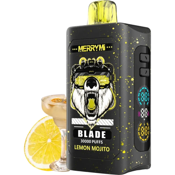 Jednorazowy e-papieros Blade 30K smak Lemon Mojito (cytryna i mięta).