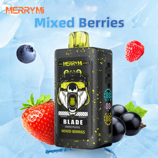Jednorazowy e-papieros Blade 30K smak Mixed Berries (owoce leśne).