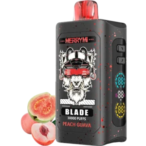 Jednorazowy e-papieros Blade 30K smak Peach Guava (brzoskwinia i gujawa).