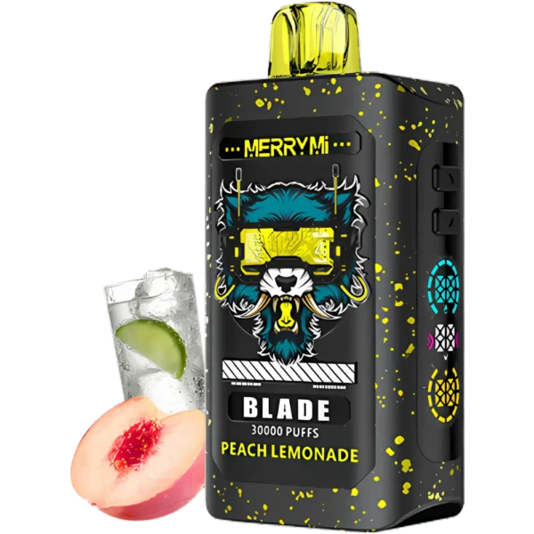 Jednorazowy e-papieros Blade 30K smak Peach Lemonade (brzoskwiniowa lemoniada).
