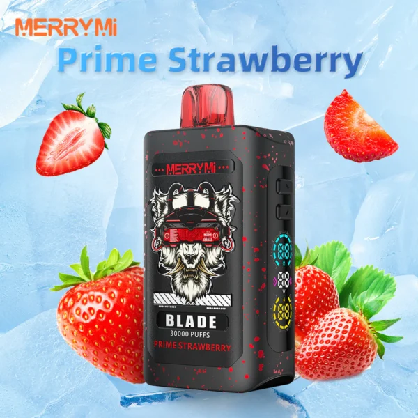Jednorazowy e-papieros Blade 30K smak Prime Strawberry (dojrzała truskawka).