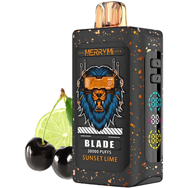 Jednorazowy e-papieros Blade 30K smak Sunset Lime (intensywna limonka).