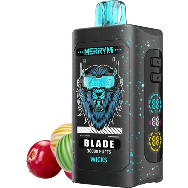 Jednorazowy e-papieros Blade 30K smak Wicks (miętowo-ziołowy).