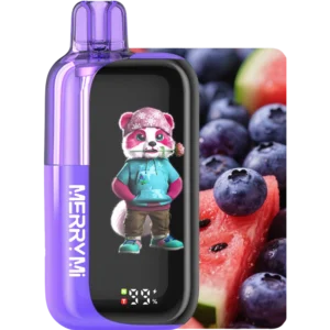 Jednorazowy e-papieros Panda-X 40K smak Blueberry Watermelon (borówka z arbuzem).