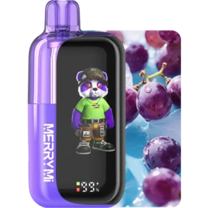 Jednorazowy e-papieros Panda-X 40K smak Frozen Grape (mrożone winogrono).