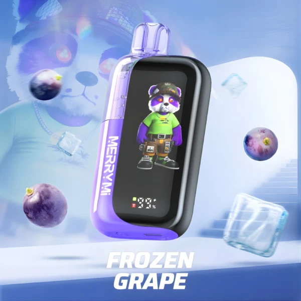 Jednorazowy e-papieros Panda-X 40K smak Frozen Grape (mrożone winogrono).