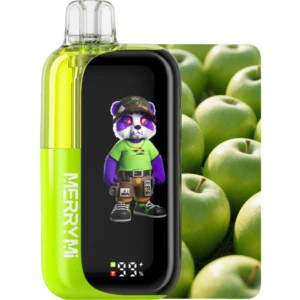 Jednorazowy e-papieros Panda-X 40K smak Green Apple (zielone jabłko).