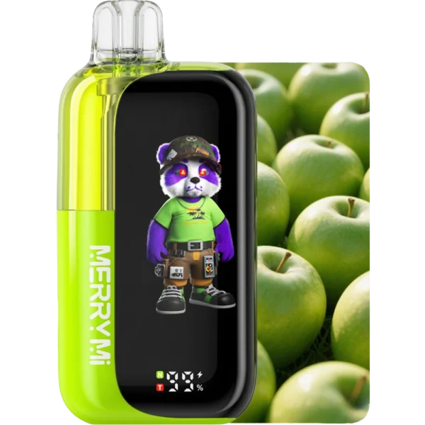 Jednorazowy e-papieros Panda-X 40K smak Green Apple (zielone jabłko).