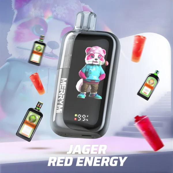 Jednorazowy e-papieros Panda-X 40K smak Jager Red Energy (napój energetyczny).