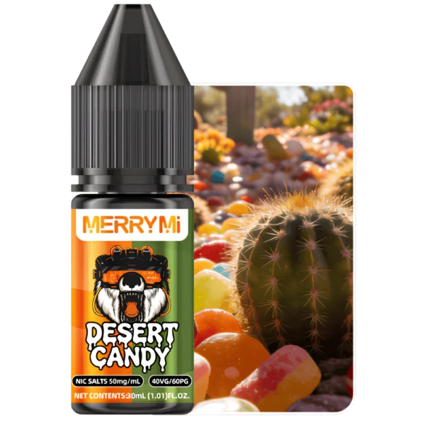 Słodki e-liquid Desert Candy 30ml z 5% zawartością nikotyny. Liquid do e-papierosa o profilu smakowym cukierków i deserów.