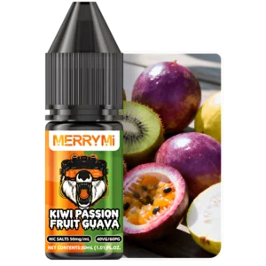 E-liquid Kiwi Passion Fruit Guava 30ml o mocy 5%. Tropikalny płyn do e-papierosa: kiwi, marakuja i guawa.