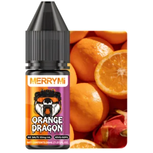 Butelka e-liquidu Orange Dragon 30ml 5%. Płyn do e-papierosów łączący smak pomarańczy i smoczego owocu.