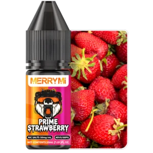 E-liquid Prime Strawberry 30ml 5%. Płyn do e-papierosów o intensywnym, czystym smaku dojrzałej truskawki.