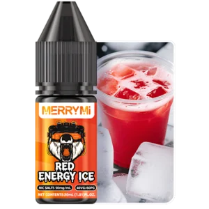 Butelka e-liquidu Red Energy Ice 30ml o mocy 5%. Płyn do e-papierosa o smaku napoju energetycznego z chłodzikiem.