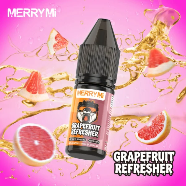 E-liquid Grapefruit Refresher 30ml o mocy 5%. Orzeźwiający cytrusowy płyn do e-papierosa o smaku grejpfruta.