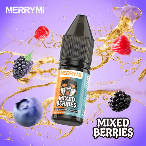 E-liquid Mixed Berries 30ml o mocy 5%. Owocowy płyn do e-papierosa będący mieszanką różnorodnych jagód.