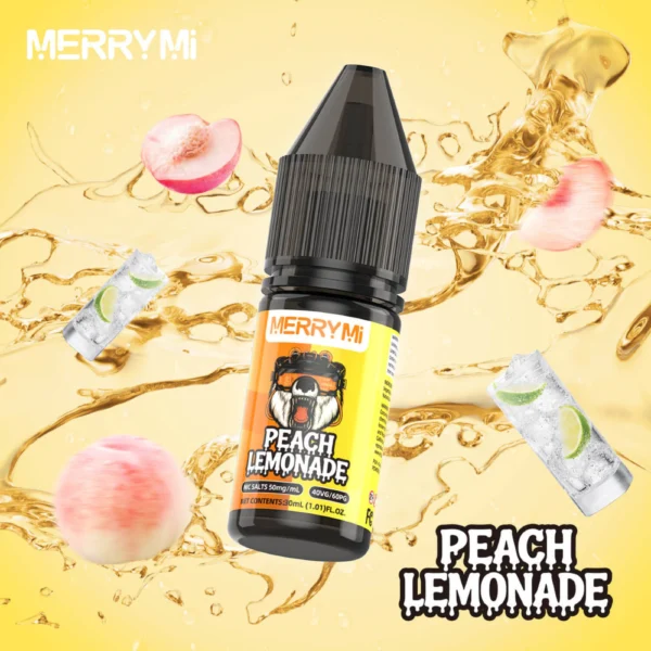 E-liquid Peach Lemonade 30ml 5% nikotyny. Płyn do e-papierosa o smaku słodkiej lemoniady brzoskwiniowej.